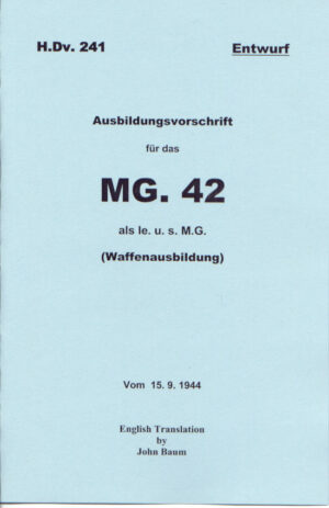 MG-42 Operators Manual