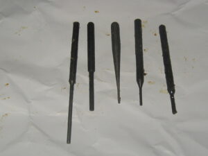 Metal punches for Maxim gunners kit