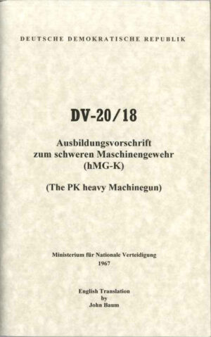 PK Operators Manual DV-20/18