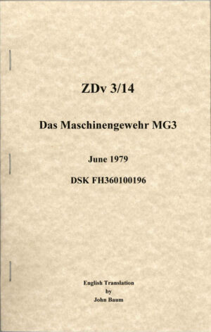 MG 3 Operators Manual ZDv 3/14