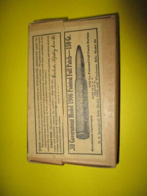 .30 Cal. full box of 20 1906 Winchester Ammo.